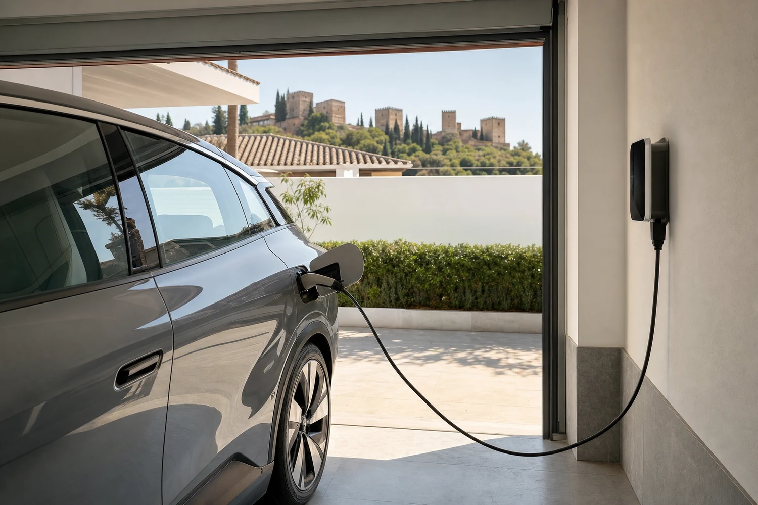 Cargador de coche eléctrico en Granada